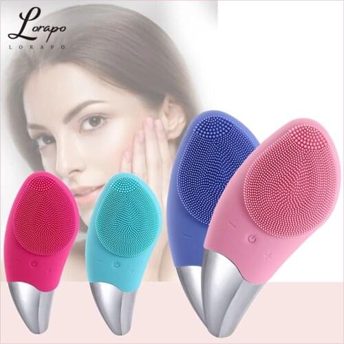 Electric Cleansing Brush Silicone Cleansing Instrument Deep Cleansing Face Sonic Cleansing Instrument Skin Care Massage Brush