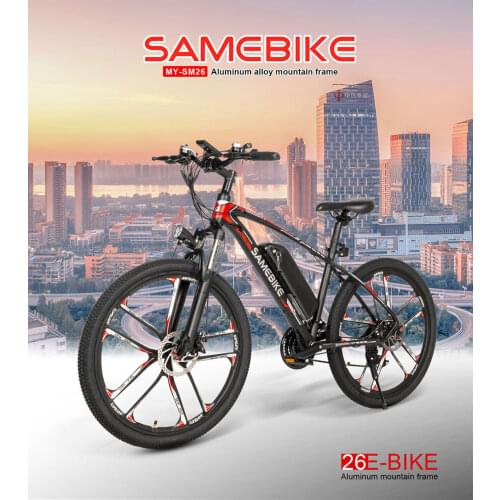 Samebike MY-SM26 Electric Bike 26"Aluminum alloy suspension mountain frame