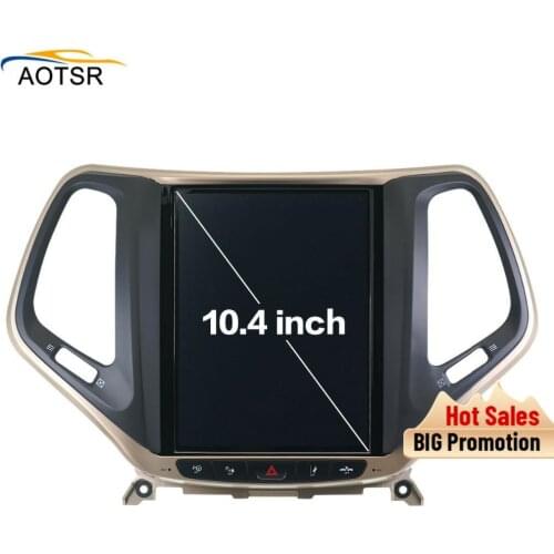 Tesla Style BIG Screen Android 7.1 car gps navigation head unit For JEEP Cherokee 2014 - 2018 car radio stereo no dvd free map