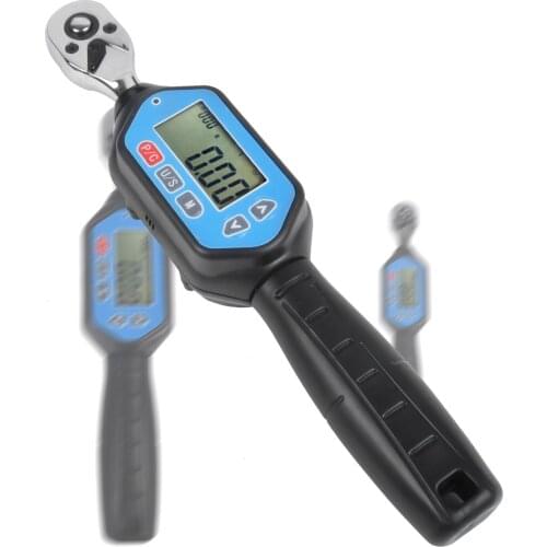 Wrench LED Indication and Peak Trace Tracking EWM-10 Digital Torque Wrench 1/4 Square Drive Max. 7.37ft.lb Torque