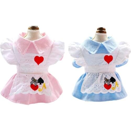 Summer Puppy Cat Dog Princess Dress Sweet Pet Dresses for Small Dogs Pets Clothes Shih Tzu Chihuahua Skirt Mascotas Costume