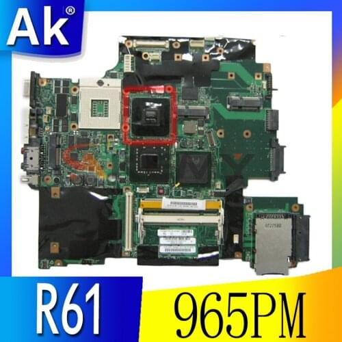 Akemy For Lenovo IBM thinkpad R61 T61 15.4" Laptop Motherboard 43Y9047 42W7791 42W7876 44C3928 42W7652 965PM DDR2 free cpu
