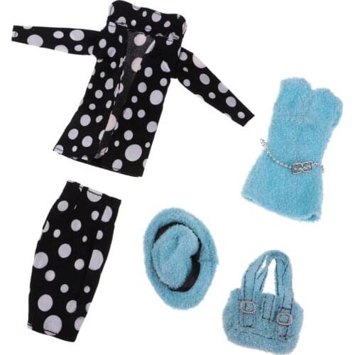 Fashion Girl Doll Princess Clothes Set Outfit for 30cm Doll Dress Up Accessories