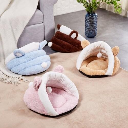 Dog Bed Soft House Accessories Puppies Calming Cushion Cat Mat Chihuahua Warm Pomeranian Underpad Kennel Dog Stuff Pet Products