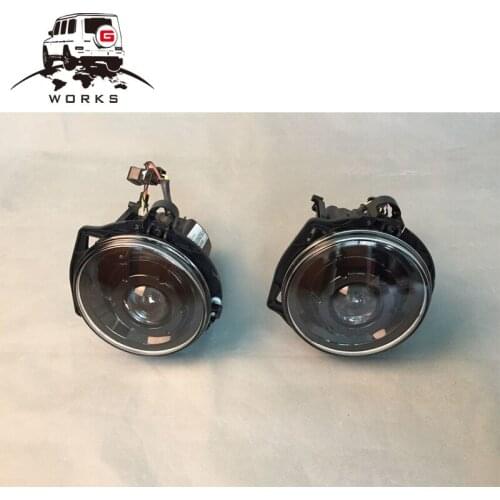 W463 LED front head lights silver and black for G class W463 1990-2008y