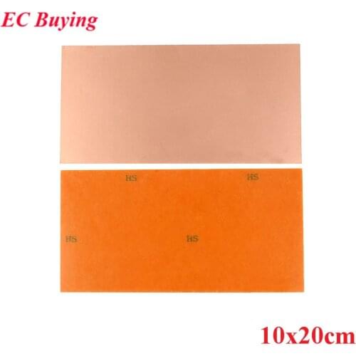 PF PCB Single Side Copper Clad Plate 10x20cm Laminate Circuit Board DIY Kit 10*20cm Universal Board Thickness 1.4mm