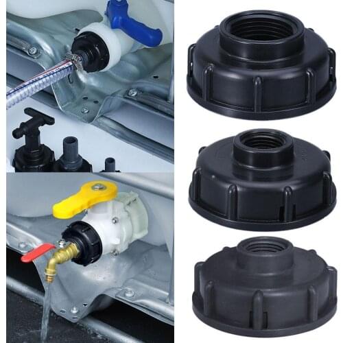 Durable Water IBC Tank Fittings S60X6 Coarse Threaded Cap To 1/2"" 3/4"" 1"" Garden Hose Adaptor Connector Tank Adapter