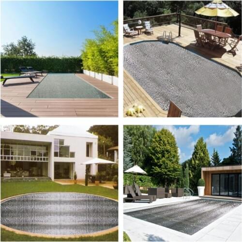 Rectangular Tarpaulin Frame Pool Cover Summer Insulation Film Swimming Pool Mat