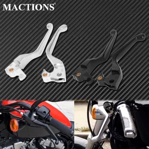 Motorcycle Regulator Brake Clutch Lever Shifter Hand Lever Black/Chrome For Harley Sportster XL1200 883 Roadster Nightster 04-13