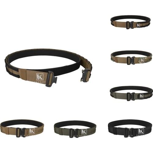 KRYDEX Tactical 1.75”& 1.5” Outer & Inner Belt For Mens 2 IN 1 Quick Release Buckle Rigger Duty MOLLE Combat Belt Multicam
