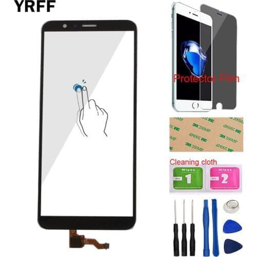 YRFF Touch Screen For Huawei Honor 7X Touch Screen Lens Sensor Touch Panel Mobile Digitizer Panel + Tools + Protector Film