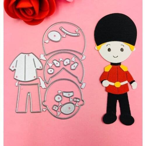 Chivalry boy die cutting dies scrapbooking embossing folder suit for sizzix fustella big shot cutting machine