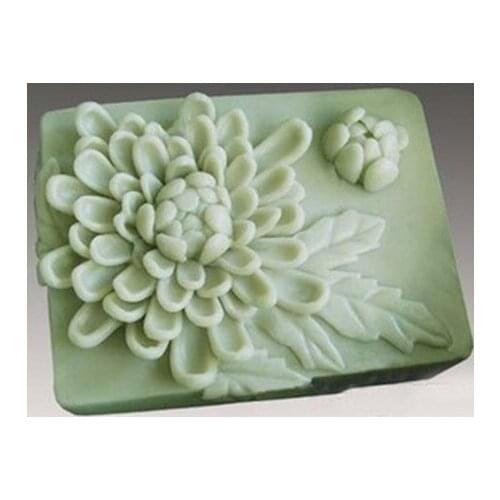 Silicone mold chrysanthemum handmade soap candle mold Chocolate Fondant cake mould Baking mold DIY tools