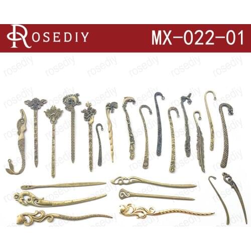 Random Mix 21 pieces from 23 Products Multipurpose Alloy Bookmark Hair Sticks Envelope Knife for Sample(JM6488)