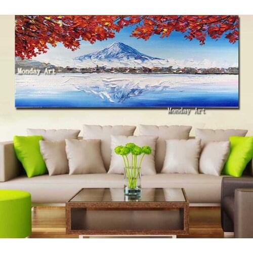Wedding decoration Handmade Nordic style Canvas oil painting hand painted Landscape Painting Wall Art Painting Home Decoration