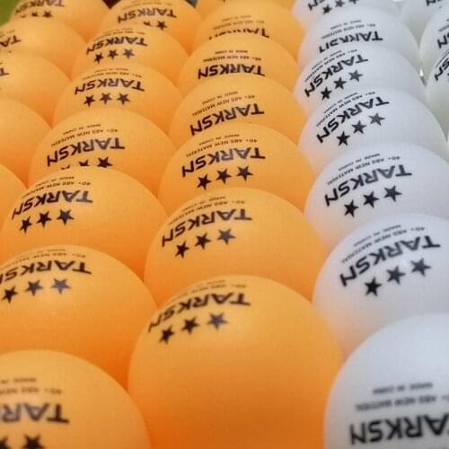 TARKSN Table Tennis Balls 3 Star 40+ ABS New Plastic White Yellow Ping Pong Tabletennis Pingpong Seam Ball Wholesale for traning
