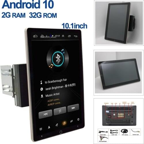 Android 10.1 Auto Rotatable 10.1 inch Universal Car radio Multimedia Stereo Audio GPS Navigation Double 2 Din Radio Head Unit
