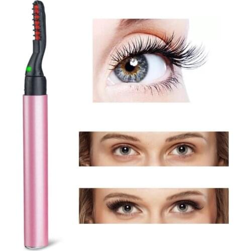 1pc Electric Heated Eyelash Curler Eyelashes Curler Quick Heating Natural Eye Lash Curling Long Lasting Makeup Beauty Tools