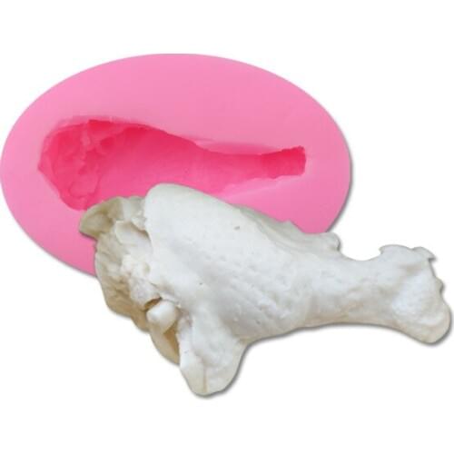 3D Chicken Leg Shape Fondant Silicone Mold Diy Candy Chocolate Mold Creative Cake Decorating Tools