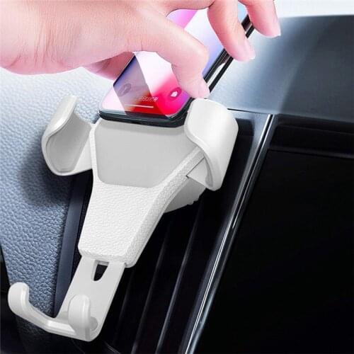 Car Phone Holder For Phone In Car Air Vent Mount Stand No Magnetic Mobile Phone Holder Universal Gravity Smartphone Cell Support