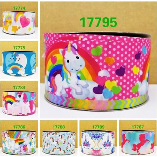 Free shipping 10 yards cartoon printed grosgrain ribbon 17774