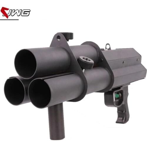 Free shipping China Hot Sale 3 Head Confetti 3 Shot Confetti Gun DJ Gun Special Effect Equipment