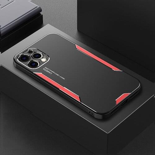 Aluminum alloy Phone Case For iphone 12 11 Pro Max Metal Back Cover For iphone X XS MAX XR 8 7 6 6S Plus SE 2020 Shockproof Case