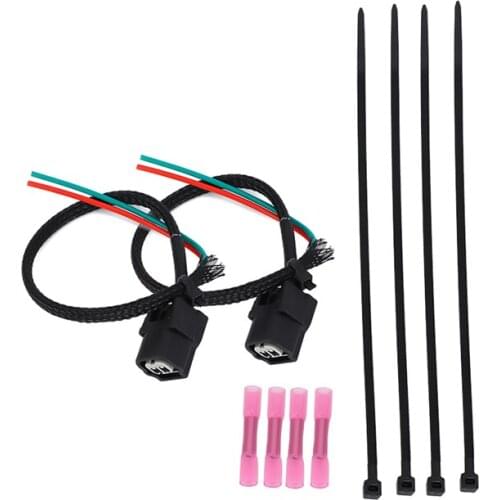 For Honda Pioneer 1000 Fuel Injector Wire Pigtail with Butt Connectors Repair Kit SXS1000 SXS UTV