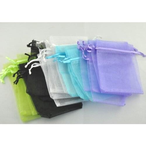 DoreenBeads 100 Mixed Organza Wedding Gift Bags &Pouches 12x9cm (B07736)