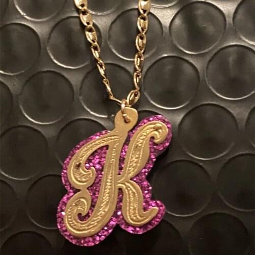 VishowCo Customized Name Necklace Personalized Stainless Steel Acrylic Necklace Gold Chain Free Shipping Christmas Gift