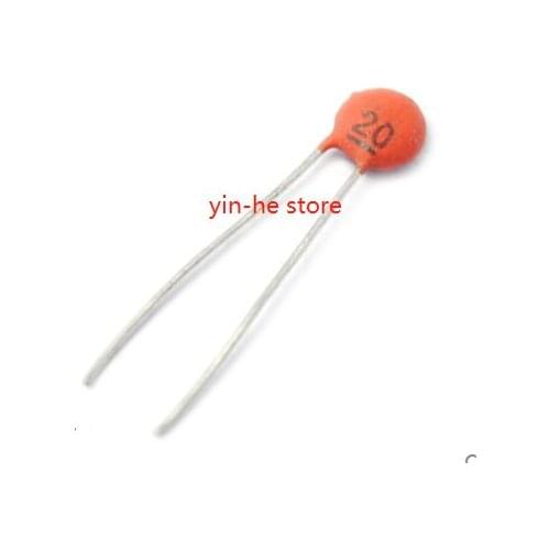 Ceramic dielectric ceramics capacitors 20 pf 50 v 20 p disk capacitor 100PCS