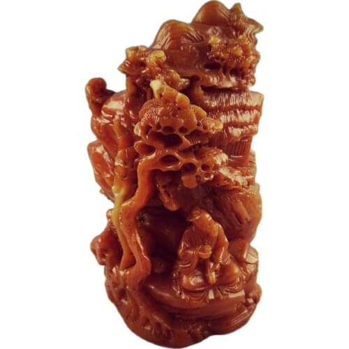 China Shoushan Stone Old Hand Carved Decoration Statue Statues et Sculptures Desk Decoration Figurines Collection Ornaments Gift
