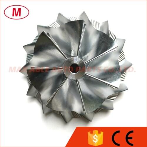 K16 54.64/71.00mm 7+7 blades Turbo Billet compressor wheel/Aluminum 2618/Milling wheel for turbocharger Cartridge/CHRA/Core