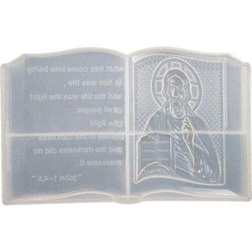 L5YA Silicone Casting Molds for Christian Relief Book Mold High Quality Silicone Made Transparent Book Molds