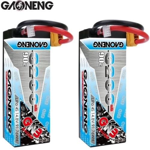 GAONENG GNB 14.8V 6200mAh 90C/180C LiPo Battery For Remote Control Car Racing Spare Parts With Shell Upgrade LiHV 4S Battery