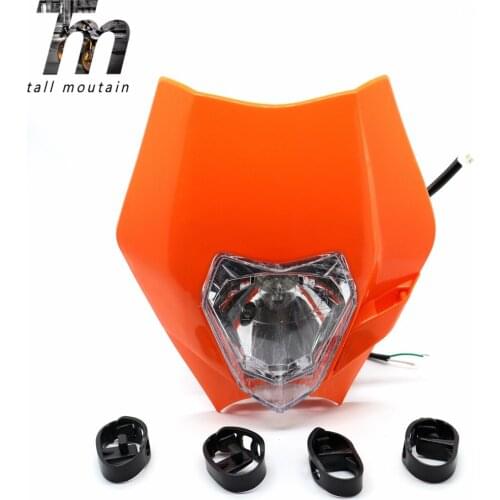 Motorcycle Universal Headlight Head Light Headlamp For 2017 18 Headligt EXC XCF SX F SMR Enduro Dirt Bike Supermoto E-Moto