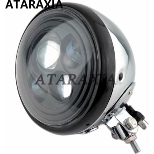 Motorcycle Round 7" LED Headlight Headlamp Light Bulb For Harley Chopper Sportster XL883 1200 Headlight Bottom Mount