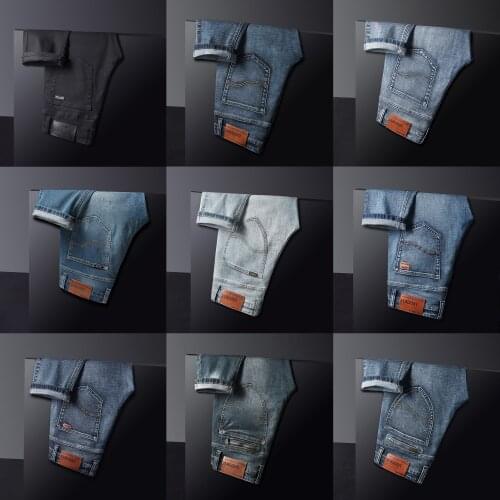 11 Colors Spodnie Meskie ,Solid Color Jogging Pantalon Denim Trousers,Men Trouses Down Pants,Classic Business Slim Fit jeans men