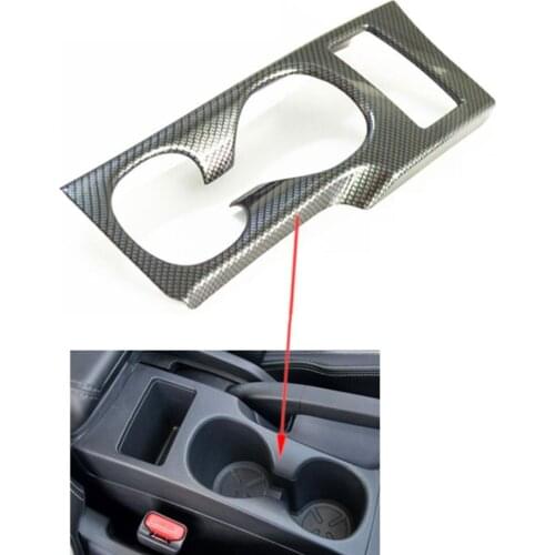 Car Interior Mouldings Imitation Carbon Fiber Covers Console Water Cup Holder Trim Decal For Nissan Qashqai 2016 Car Styling