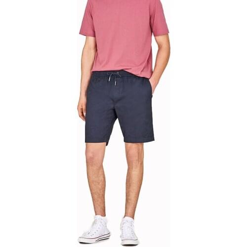 New Summer Custom High Quality Drawstring Waist Shorts Breathable 100% Cotton MenS Shorts