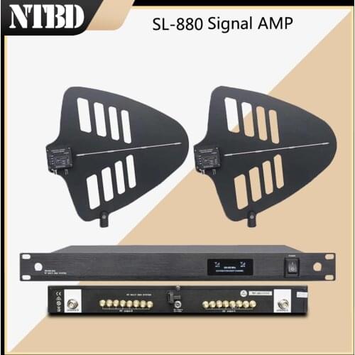 NTBD High Quality SL-880 Professional Wireless Microphone Amplifier with Transmitter Frequency 500-900