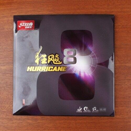 DHS Hurricane8 Hurricane 8 Pips-In Table Tennis PingPong Rubber With Sponge