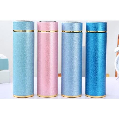 Stainless Steel Thermos Cup Office Water Bottle Household Portable Car Cup Fashionable Gift Outdoor Thermal Mug Flask 500 ml