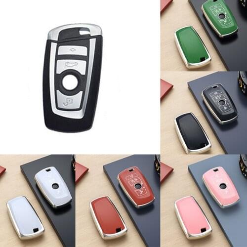 TPU Car Key Fob Cover Case For BMW 520 525 f30 f10 F18 118i 320i 1 3 5 7 Series X3 X4 M3 M4 M5 Bag Shell Keychain Holder