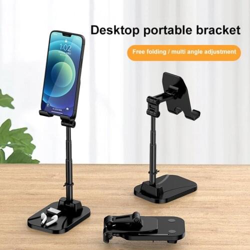 Universal Mobile Phone Holder Adjustable Tablet Cell Phone Clip Lazy Holder Home Bed Desktop Mount Bracket Metal Stand