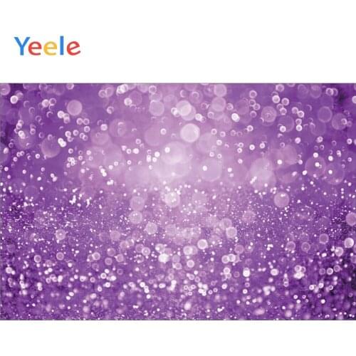 Purple Polka Dots Light Bokeh Backdrop Newborn Baby Shower Kids Party Photography Background For Photo Studio Vinyl Photocall