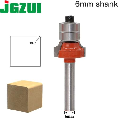 1pcs/set High Quality Roundover Bit with Bearing6mm shank Dovetail Router Bit Cutter wood working RCT