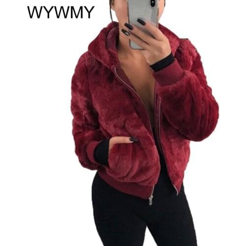 Женские красные куртки WYWMY China At AliExpress