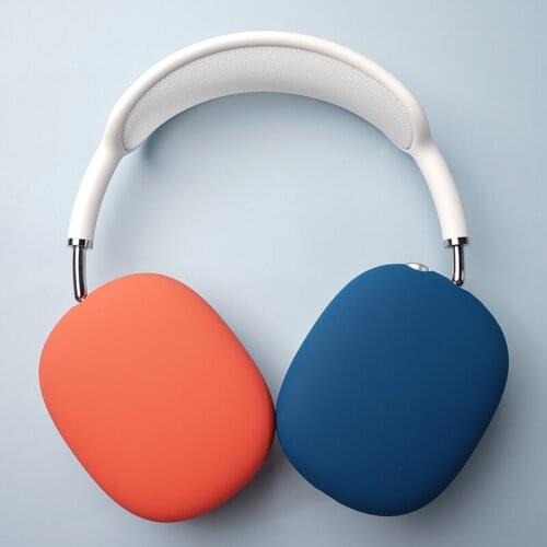 Scratch proof Silicone case For Airpods Max Cases Solid color Head-mounted Earphone Protector Cover for Apple AirPods Max Case