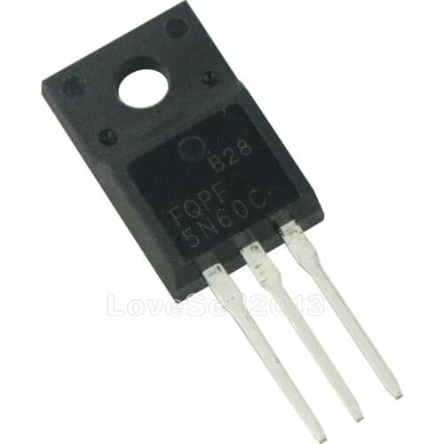10PCS FQPF5N60C MOSFET N-CH 600V 4.5A TO-220F NEW